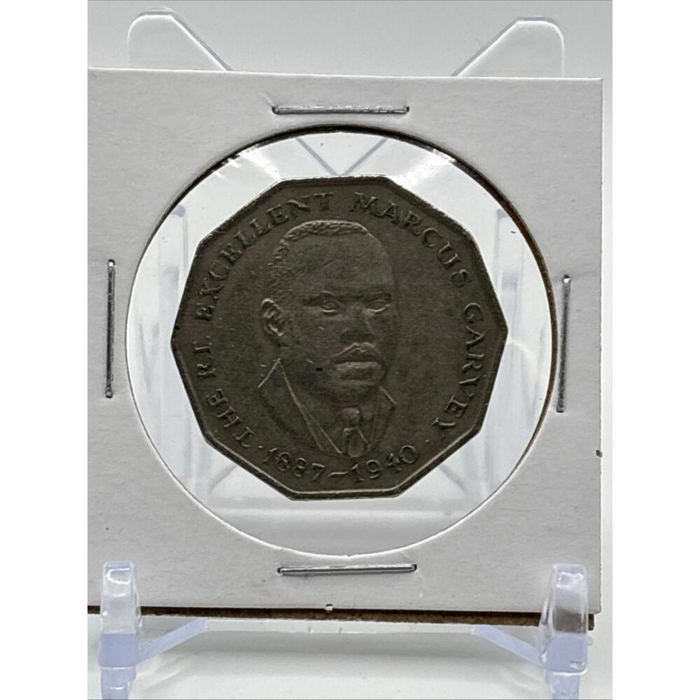 Jamaica Marcus Garvey 1975 50 Fifty Cents Coin